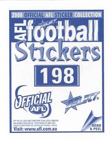 2000 Select AFL Stickers #198 Nick Daffy Back